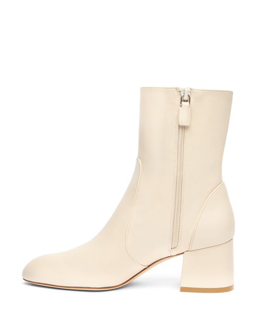 Stuart Weitzman White Essentialist Zip 60