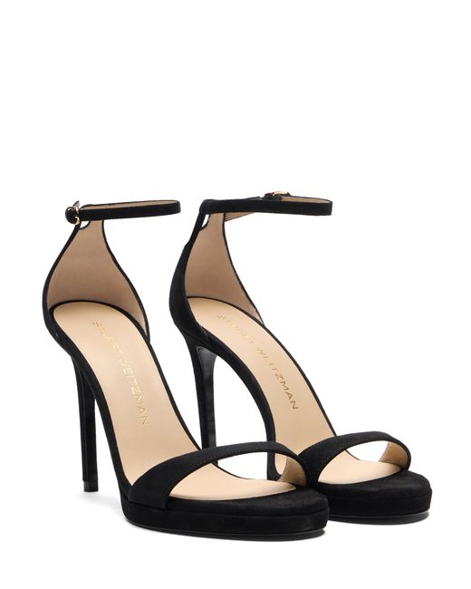 Nudist Platform Stuart Weitzman en coloris Black