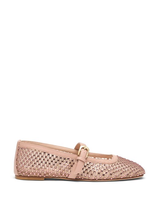 Stuart Weitzman Pink Bareitall Shine Mary Jane
