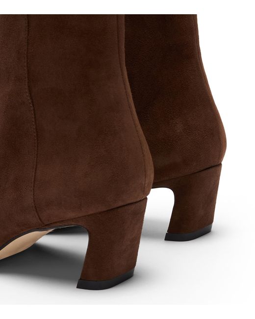 Stuart Weitzman Brown Stassi Zip-Stiefelette 50