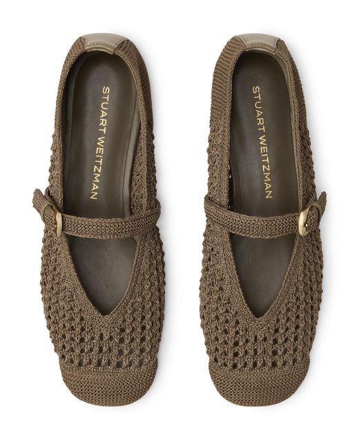 Stuart Weitzman Brown Leora Mary Jane