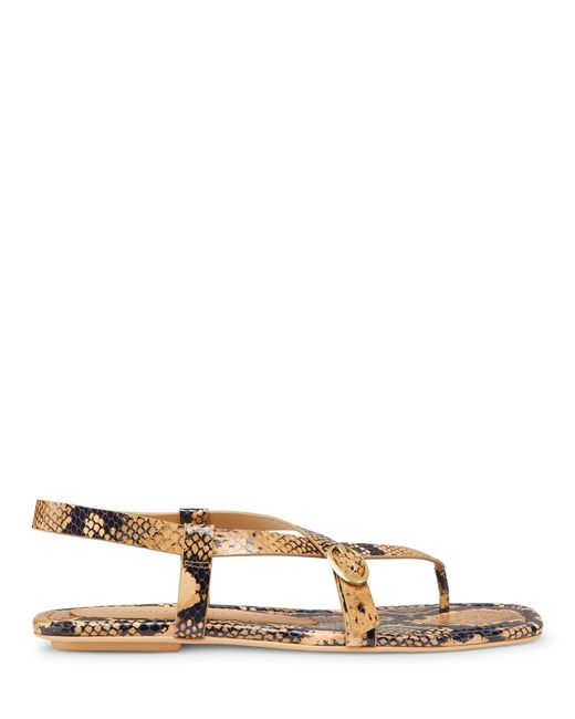 Stuart Weitzman Natural Benni Sandal, Sandals, , Mini Printed Python