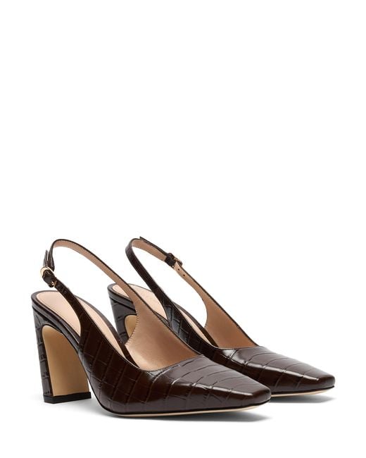 Stuart Weitzman Brown Stassi Slingback 85