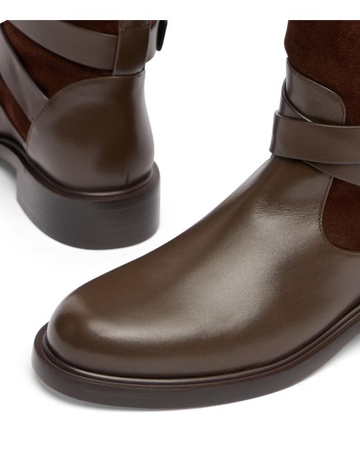 Stuart Weitzman Brown Benni Riding Boot
