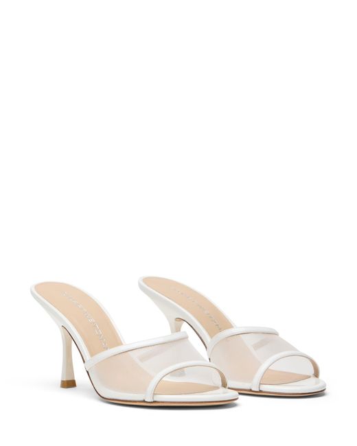 Stuart Weitzman Metallic Heeled Mules