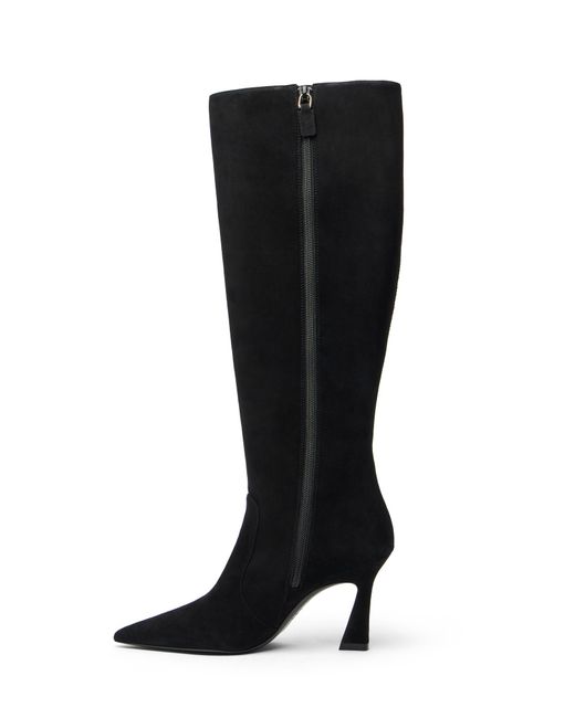 Stuart Weitzman Black Vinnie Zip Boot 85