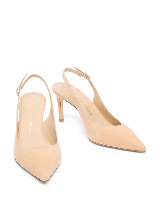 Stuart Weitzman Natural Stuart Power Slingback 75