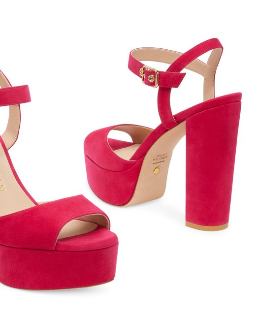 Stuart Weitzman Pink Ryder 95 Platform Sandal