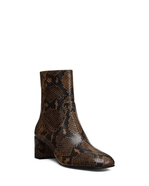 Stuart Weitzman Brown Maeve Zip Bootie