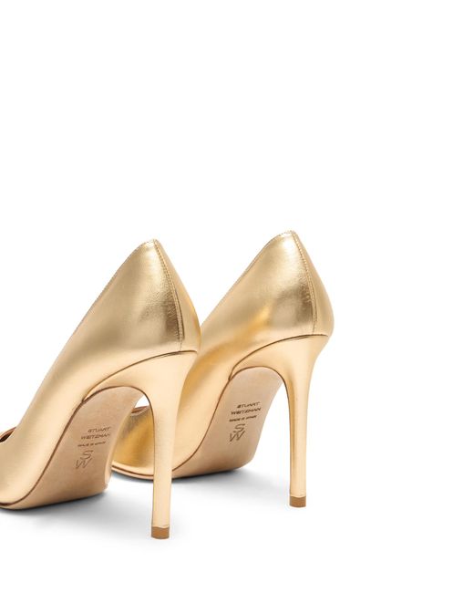 Stuart Weitzman Metallic Stuart Power Pump 100