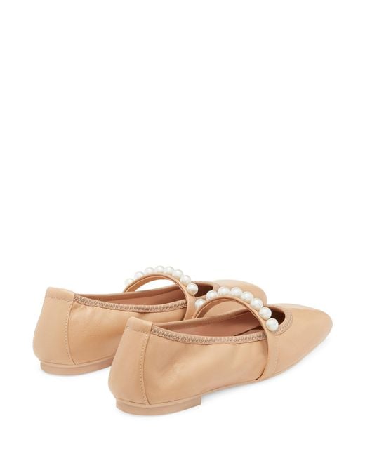 Stuart Weitzman Natural , Goldie Ballet Flat, Flats And Loafers,