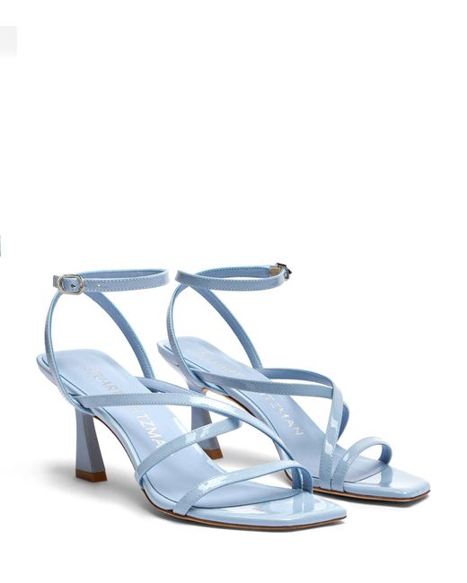 Stuart Weitzman Blue , Oasis 75 Ankle-strap Sandal, Sandals,