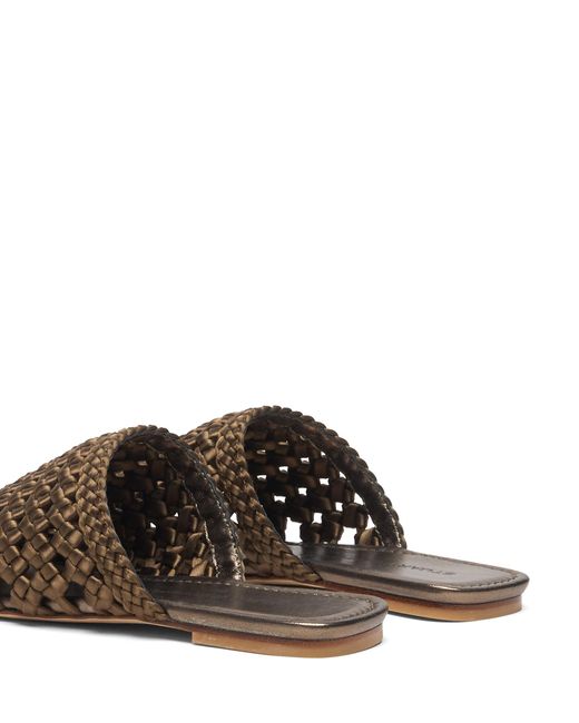 Stuart Weitzman Brown Marina Mule