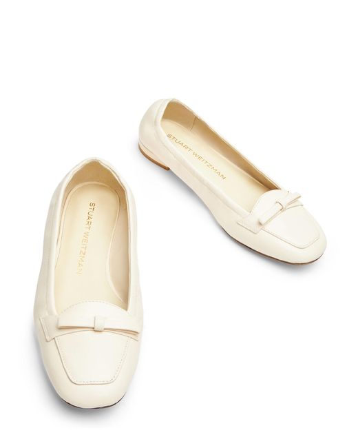 Stuart Weitzman Natural Tully Loafer, Flats And Loafers, , Lacquered Nappa