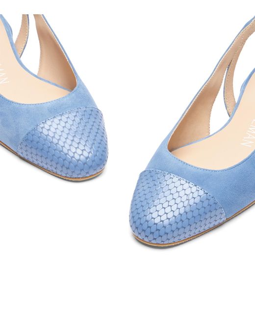 , SLEEK SLINGBACK, MOCASSINI E SCARPE BASSE, di Stuart Weitzman in Blue