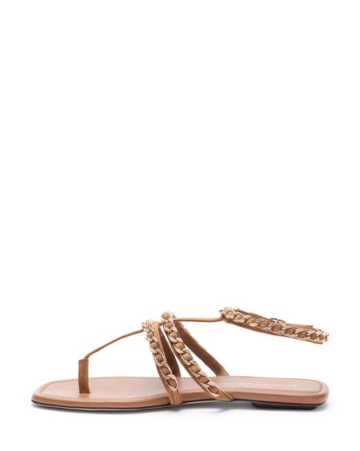 Stuart Weitzman Brown Soluxe Crystal Sandal