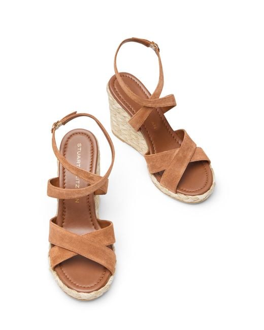 Stuart Weitzman Brown Alyssa Wedge