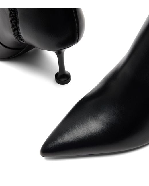 Stuart Weitzman Black Stuartini Zip Bootie 75