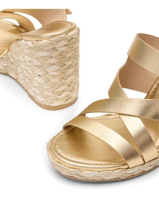 Stuart Weitzman Metallic Sai Espadrille Wedge