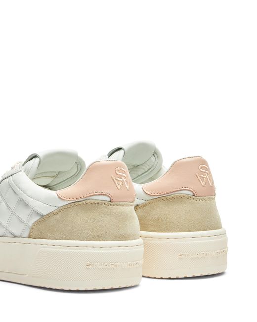 Stuart Weitzman White Sw Courtside Sleek Sneaker