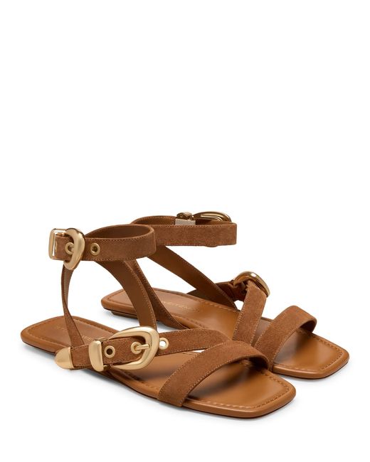 Flat Sandals di Stuart Weitzman in Brown
