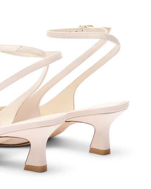 Stuart Weitzman Natural Vinnie 50 Strap Pump