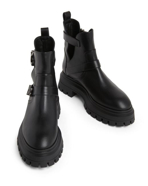 Stuart Weitzman Black Maverick Bedford Moto Bootie