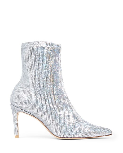Stuart Weitzman White Stuart 85 Stretch Bootie