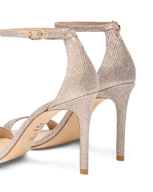 Stuart Weitzman Metallic Nudistarc 100 Sandal
