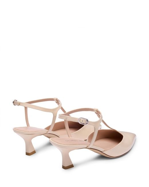 Stuart Weitzman Pink Vinnie T-Strap Pump