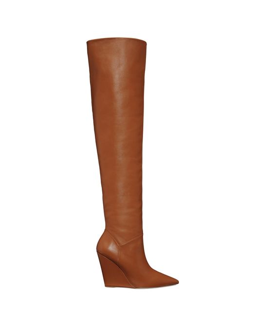 Stuart Weitzman Brown Saloon 100 Wedge Boot