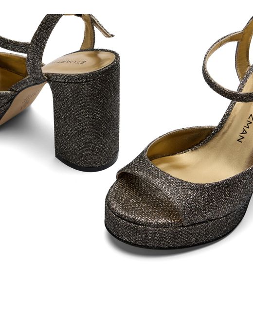 Stuart Weitzman Metallic Dayna Ii Platform Sandal