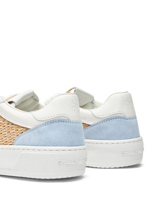 Stuart Weitzman White Sw Courtside Logo Sneaker