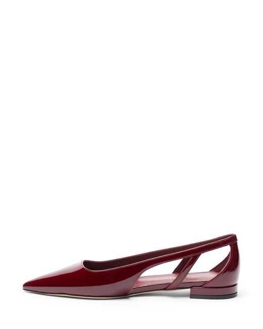 Stuart Weitzman Red Stuart Power Cutout Flat