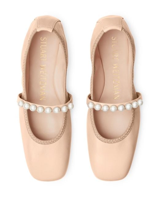 Stuart Weitzman Pink Goldie Ballet Flat