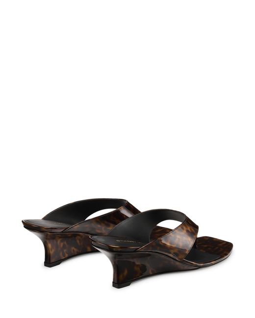 Stuart Weitzman Black Vinnie Wedge Thong 50