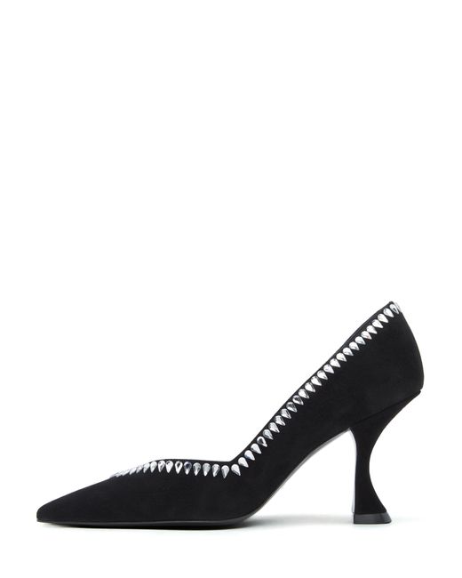 Stuart Weitzman Black Gemcut Xcurve 85 Pump