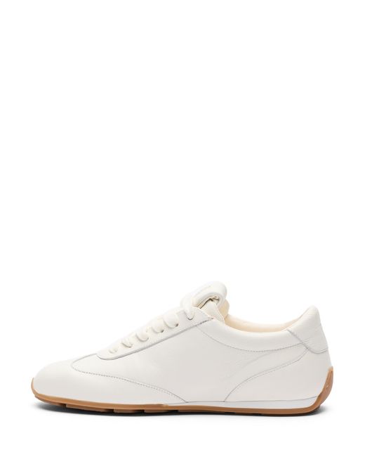 Stuart Weitzman White Colton Sleek Sneaker