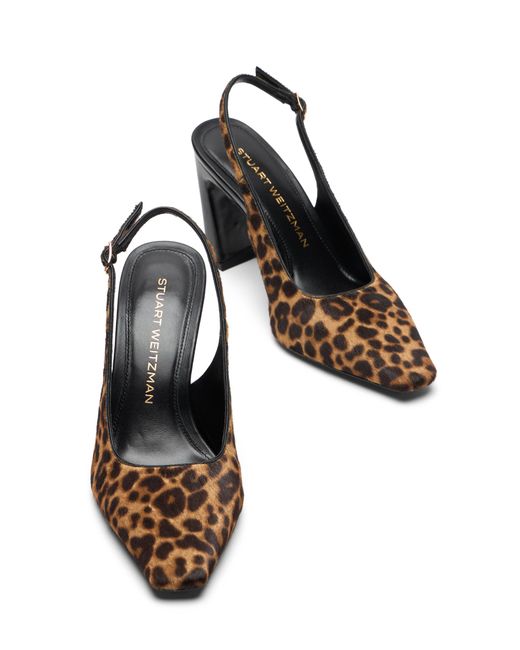 Stuart Weitzman Brown Stassi Slingback 85