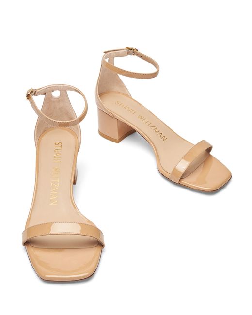 , SIMPLECURVE 50 SANDAL, SANDALI, di Stuart Weitzman in Natural