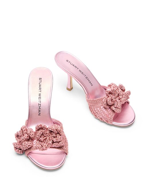 Stuart Weitzman Pink Lotus Slide 85