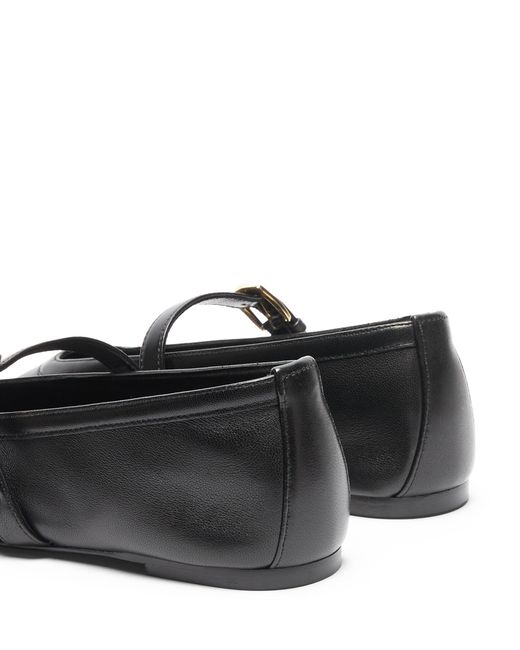 Stuart Weitzman Black Sai Ballet Flat
