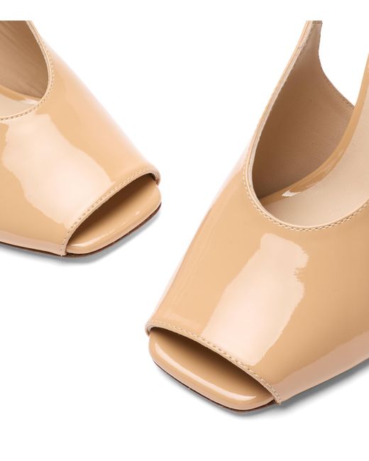 Stuart Weitzman Natural Val Slingback 85