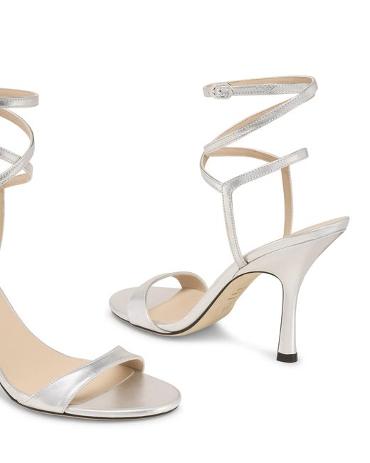 Stuart Weitzman White Nudist Wrap 100