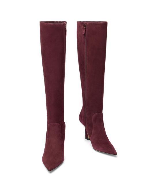 Stuart Weitzman Red Vinnie Zip Boot 85