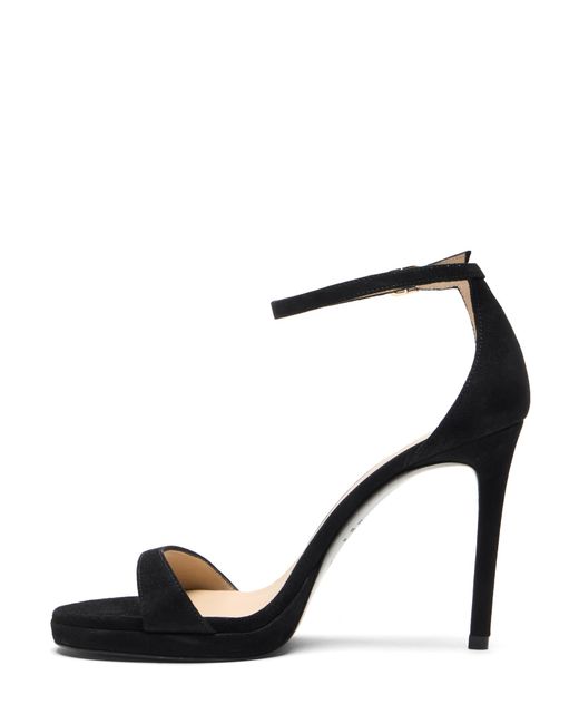 Stuart Weitzman Black Nudist Platform