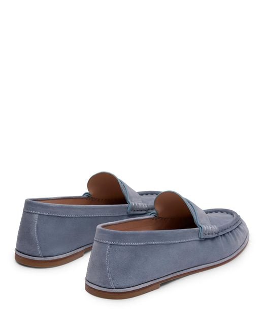 Stuart Weitzman Blue Spencer Loafer