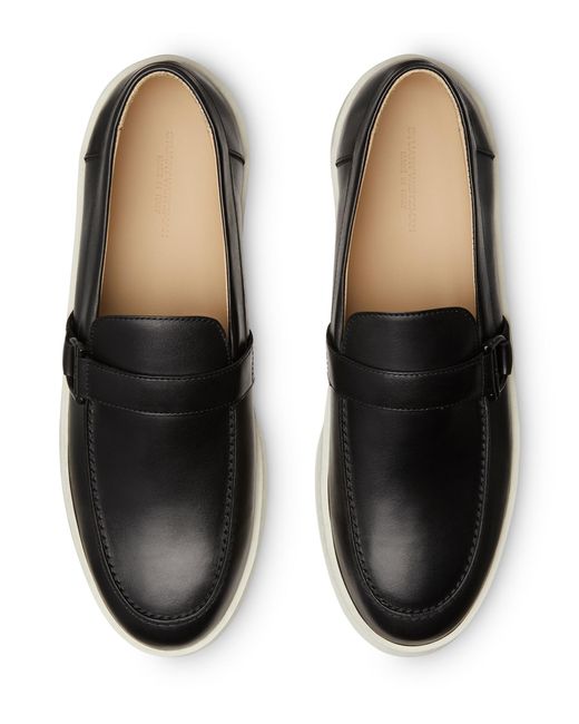 Stuart Weitzman Black Hamptons Buckle Loafer for men