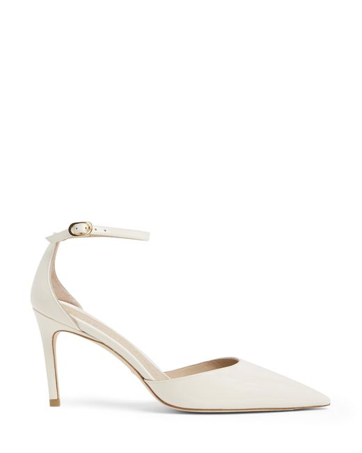 Stuart Weitzman Metallic Stuart 85 Strap Pump