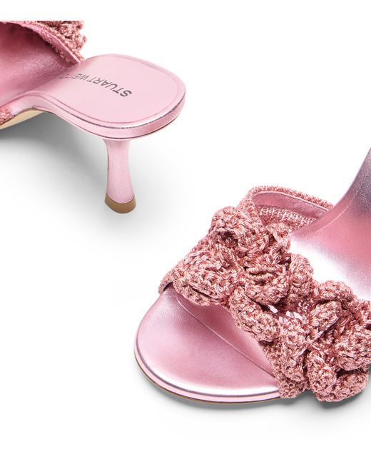 Stuart Weitzman Pink Lotus Slide 85